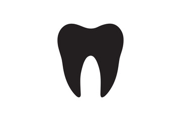  black and white simple teeth vector silhouette 