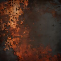 Grunge textured metal wall with rust and vintage paint patterns