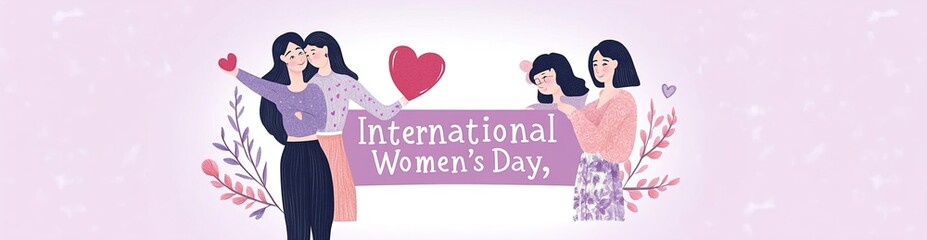 International Women Day paper cut woman card