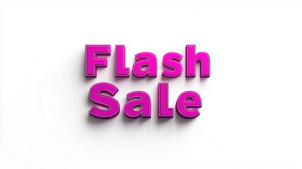 Fototapeta premium Bright and Bold Flash Sale Announcement for Limited Time Offer in Retail Store