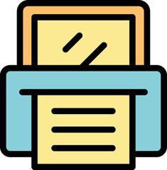 Home or office printer printing a multi page document with a small display showing the printing progress
