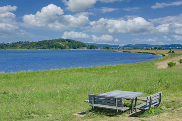 Having Lagoon at Rügischer Bodden,Rügen,baltic Sea,Mecklenburg-Vorpommern,Germany