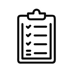 Fototapeta premium Clipboard with checklist and check marks