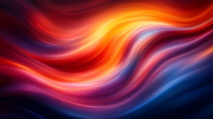 Fototapeta premium Abstract Colorful Swirling Waves of Light and Color