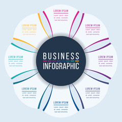 Infographic design 8 business information