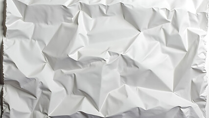 White textured surface, abstract minimalism, wrinkled paper effect