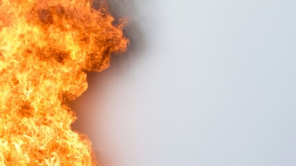 Fiery Wall Composition Intense Blaze Image, Fire Safety Concept, Fire, Flames Fire safety, Hazard