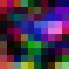 Abstract colorful square seamless background pattern.
