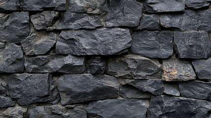 Close Up of a Brick Wall in anthracite Colors. Empty old dark cement or stone wall texture backgrounds.