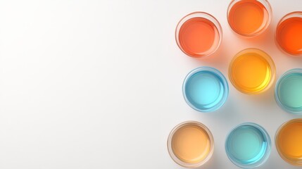 A collection of vibrant paint cans bursting with color for creative projects