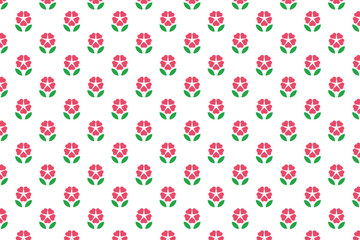 Geometric heart flower background abstract