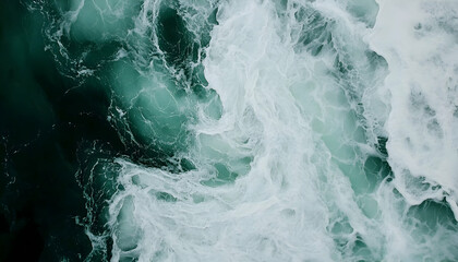 Fototapeta premium Elegant white marble with bold green veins exudes luxury, offering a unique and sophisticated surface for interior designs -