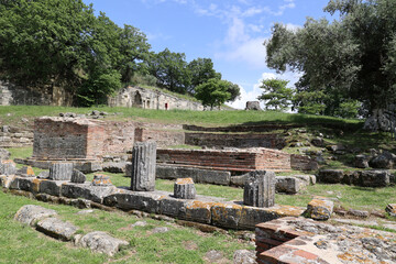Fototapeta premium Remains of the ruined city of Apollonia-Albania 