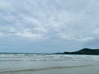 Beach and sea at the morning