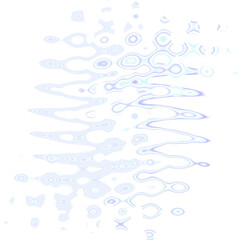 An abstract transparent psychedelic wavy spiral shape design element overlay.