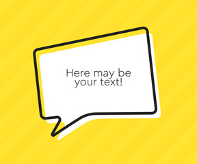 Fototapeta premium Speech bubble. Space for quote text, frame message