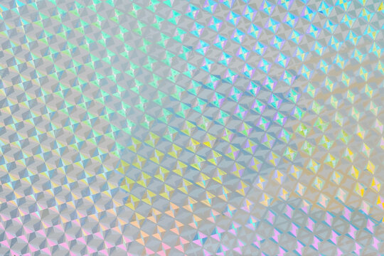 Iridescent Abstract Hologram with Vibrant Rainbow Glow