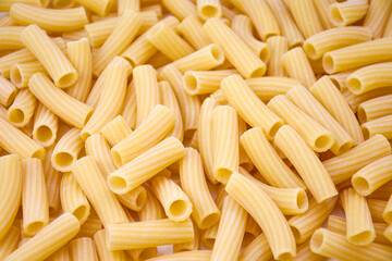 rigatoni pasta background, italian cuisine