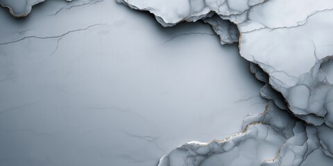 Naklejka premium A white background with a large crack in it