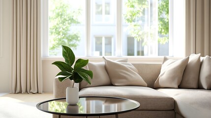 modern living room with soffa setting 