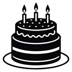 birthday cake illustration 