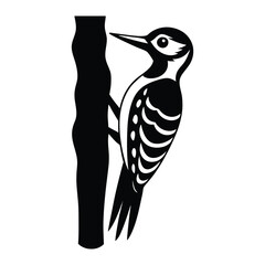 illustration of a bird vector illustration silhouette on white background