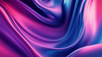 Obraz premium A purple and blue fabric with a wave pattern