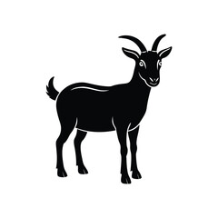 silhouette of a goat Vector Illustration