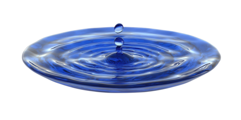 A circular water whirlpool with dynamic motion and a deep center PNG transparent.