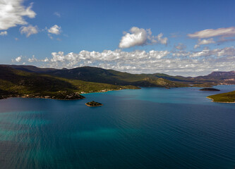 Croatian Islands and Blue Sea