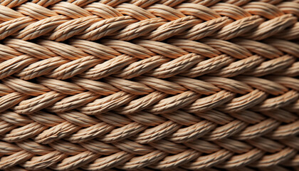 Braided wicker texture, close-up, natural pattern, soft colors, abstract design