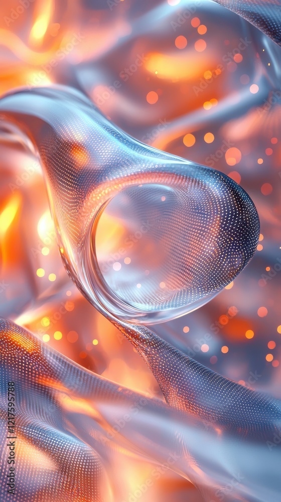 Poster dynamic fluid overlay patterns in vivid textures abstract visual art digital design environment