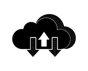 cloud computing concept Vector Illustrator Artwork