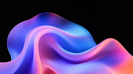 colorful digital abstract background for tech, web, banner, data, audio, matte smooth texture energy flow