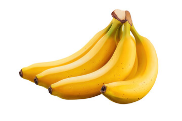 A bunch of ripe yellow bananas, ready to be enjoyed. Perfect for a healthy snack or smoothie!