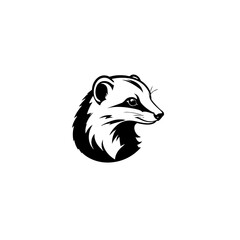 Naklejka premium Badger Vector Logo Design