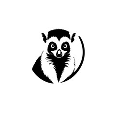 Naklejka premium Lemur Vector Logo Design