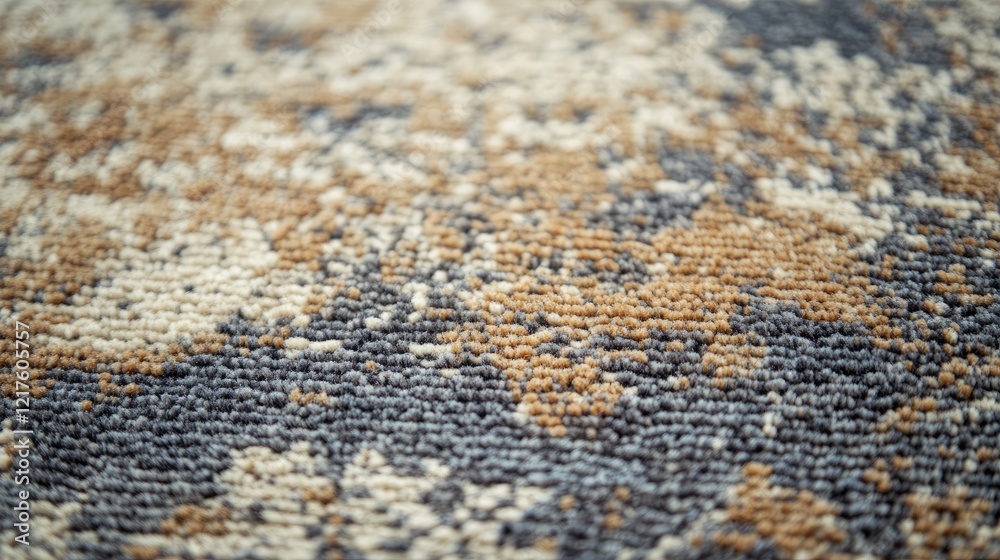 Poster textured fabric pattern in earthy tones with abstract design and copy space for text placement