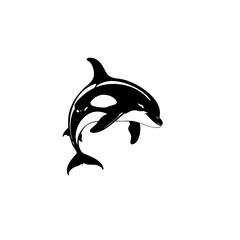 Fototapeta premium Orca Vector Logo Design