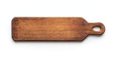 Fototapeta premium Elongated Wooden Tag with Subtle Imperfections and Natural Finish