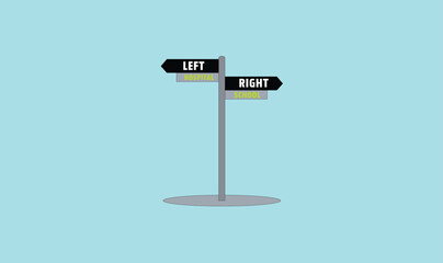 Right Left Direction Signs Arrows Vector Illustration
