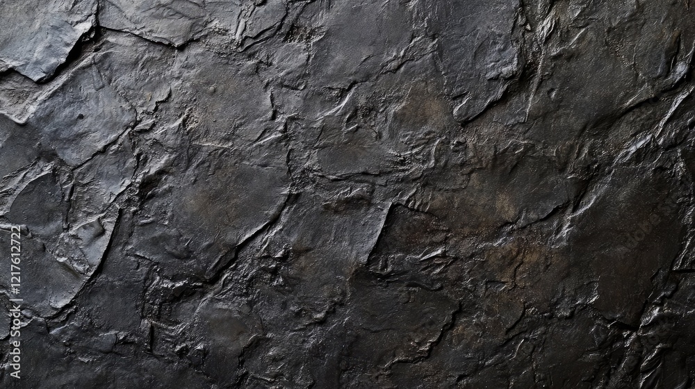 Poster textured dark slate stone background with uneven surface and natural patterns ideal for design proje