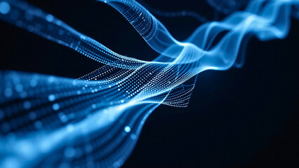 Naklejka premium A data stream visualized as an abstract