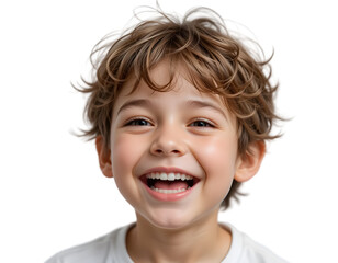 PNG, Happy boy smiling and laughing, isolated on transparent background