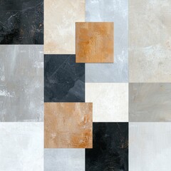 Abstract minimalistic layers textures in earthy tones digital art modern design studio setting aesthetic appeal