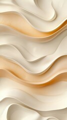 Obraz premium Flowing minimalistic layered textures abstract design soft gradient colors digital art close-up contemporary aesthetics