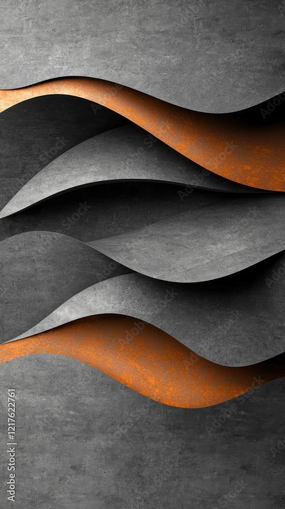 Poster minimalistic layered gradient textures abstract art digital design modern aesthetic close-up view vi