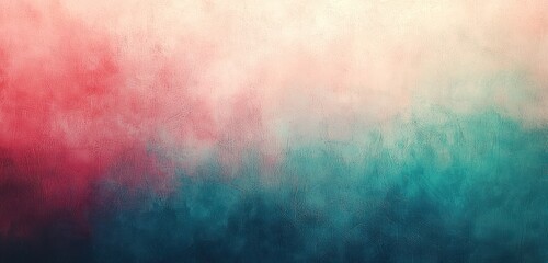 Rose to aqua gradient backdrop with a soft, grainy texture