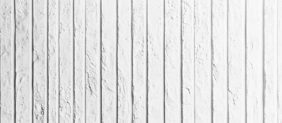 Obraz premium White Wooden Plank Wall Background with Vertical Lines and Textured Surface Copy Space