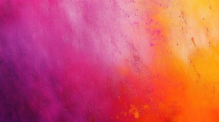 Abstract pink and orange gradient texture with colorful painted background and copy space for text or graphics